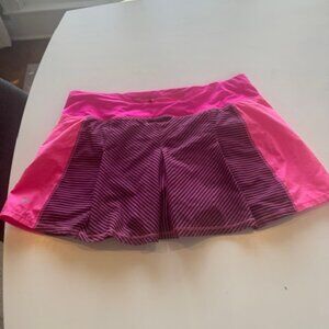 Lululemon Pink and Black Skort Size 8